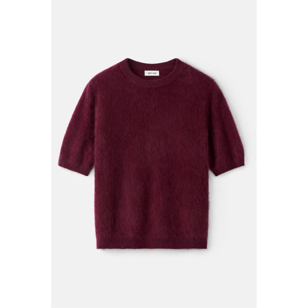 Brushed Short Sleeve Bordeaux