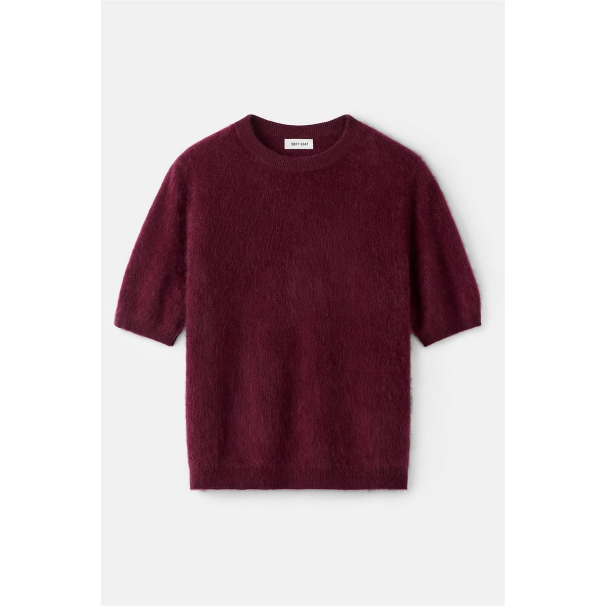 Brushed Short Sleeve Bordeaux