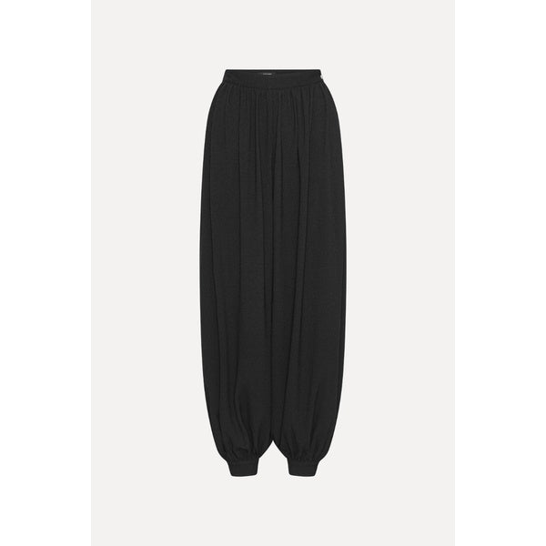 Balloon Pleated Pants Black