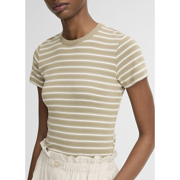 Stripe Shrunken 90s Tee Salted Moss Combo
