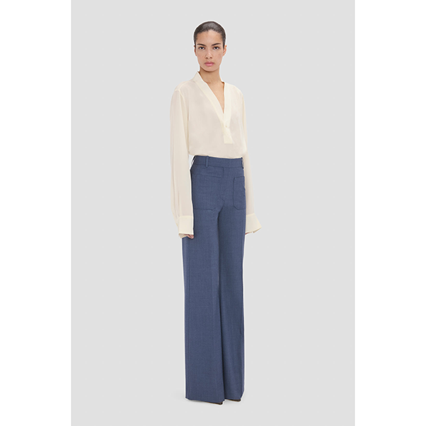 Alina Trouser Dusk Blue Melange