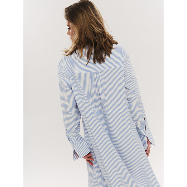 Sally Midi Dress Blue Stripe