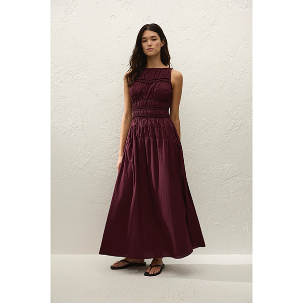 Yael Midi Dress Mulberry