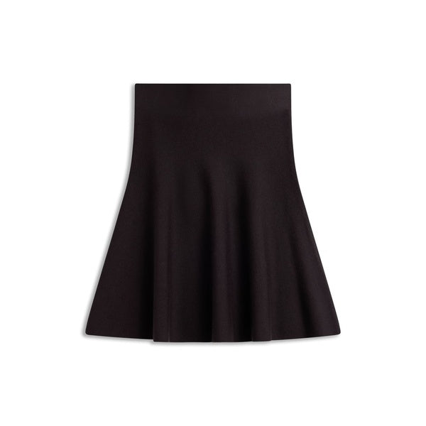 Triny Merino Skirt Dark Brown