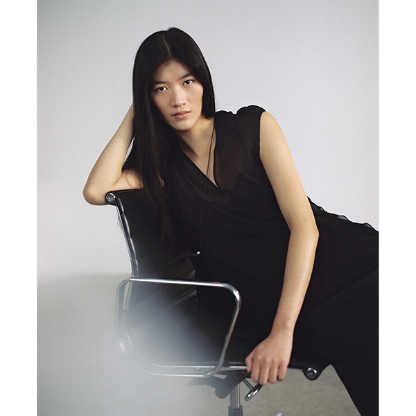 Leo Silk Top Black