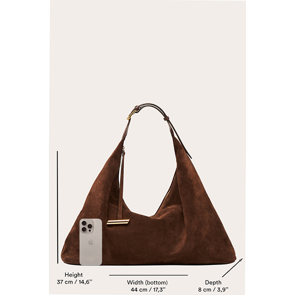Pillow Hobo Suede Black