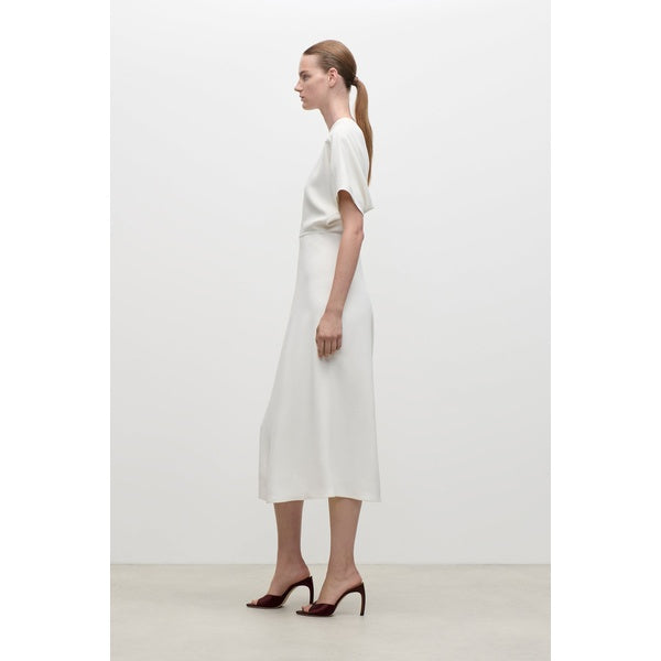 Eleanor Midi Dress Bright Ivory