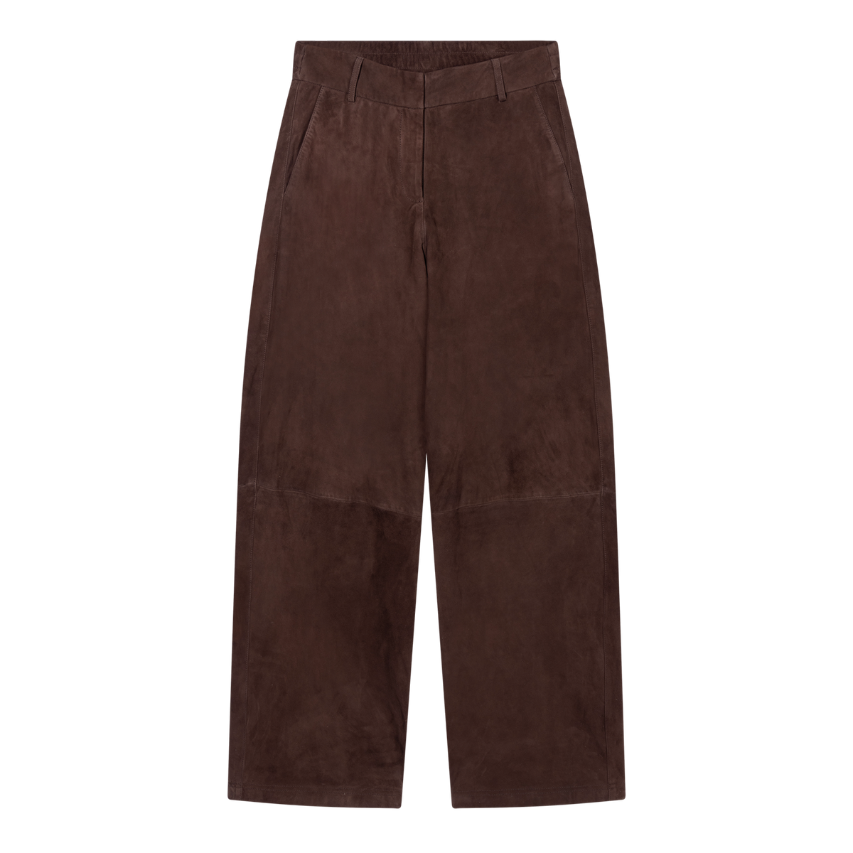 Davina Suede Leather Trouser Cacao Brown