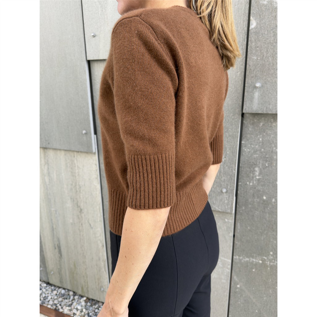 Este Cashmere Cardigan Cognac