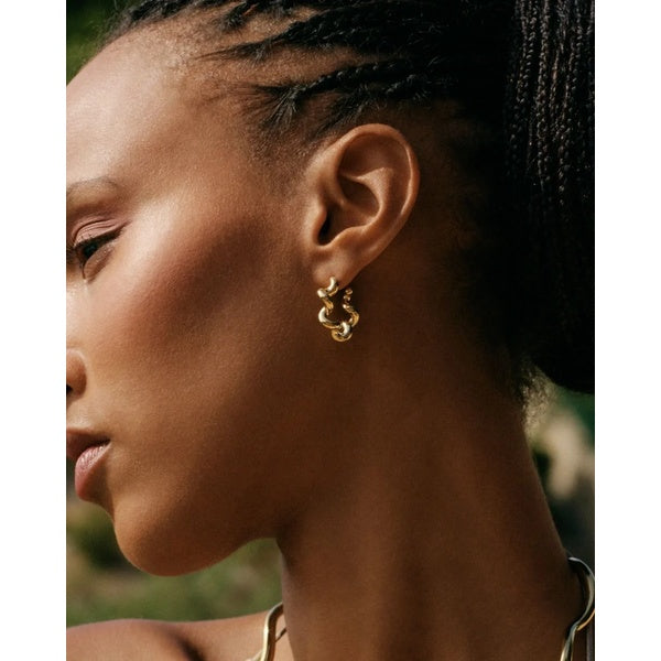 Spiral Hoops S Gold