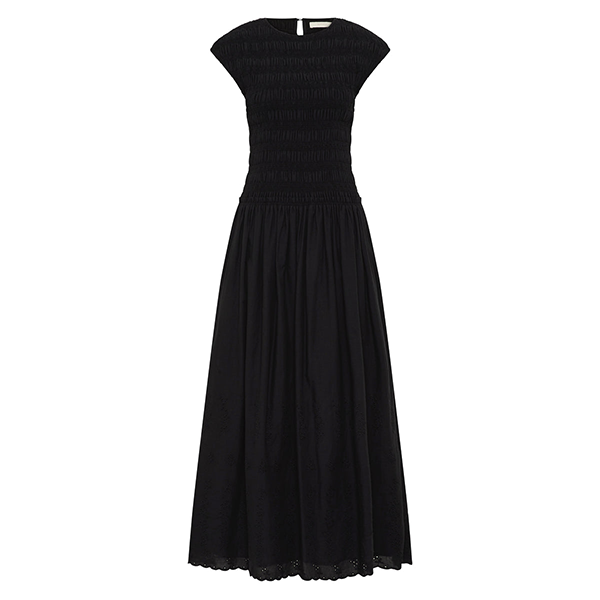 Flavia Maxi Dress Julyeta Broderie Black