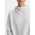 BOILED FUNNEL NK PULLOVER HEATHER PLATINUM