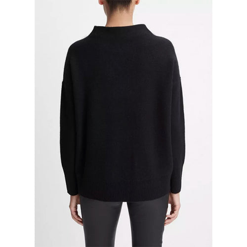 BOILED FUNNEL NK PULLOVER BLACK