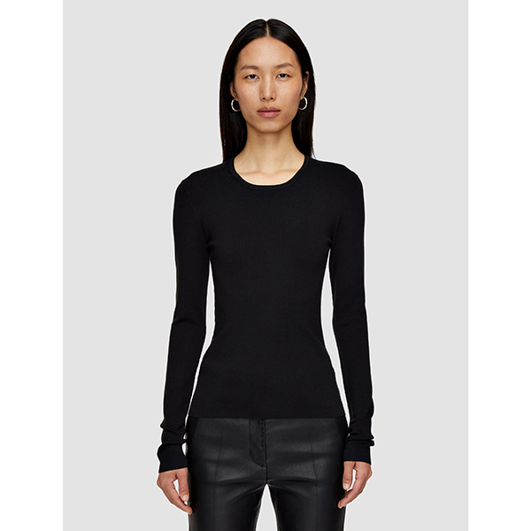 Silk Stretch Long Sleeve Black