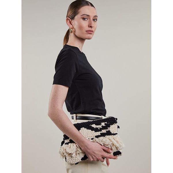 Samina T-Shirt Crew Neck Black
