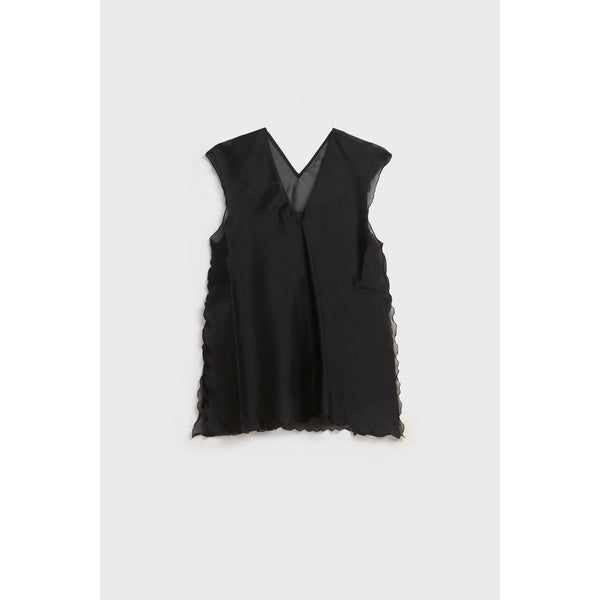 Leo Silk Top Black