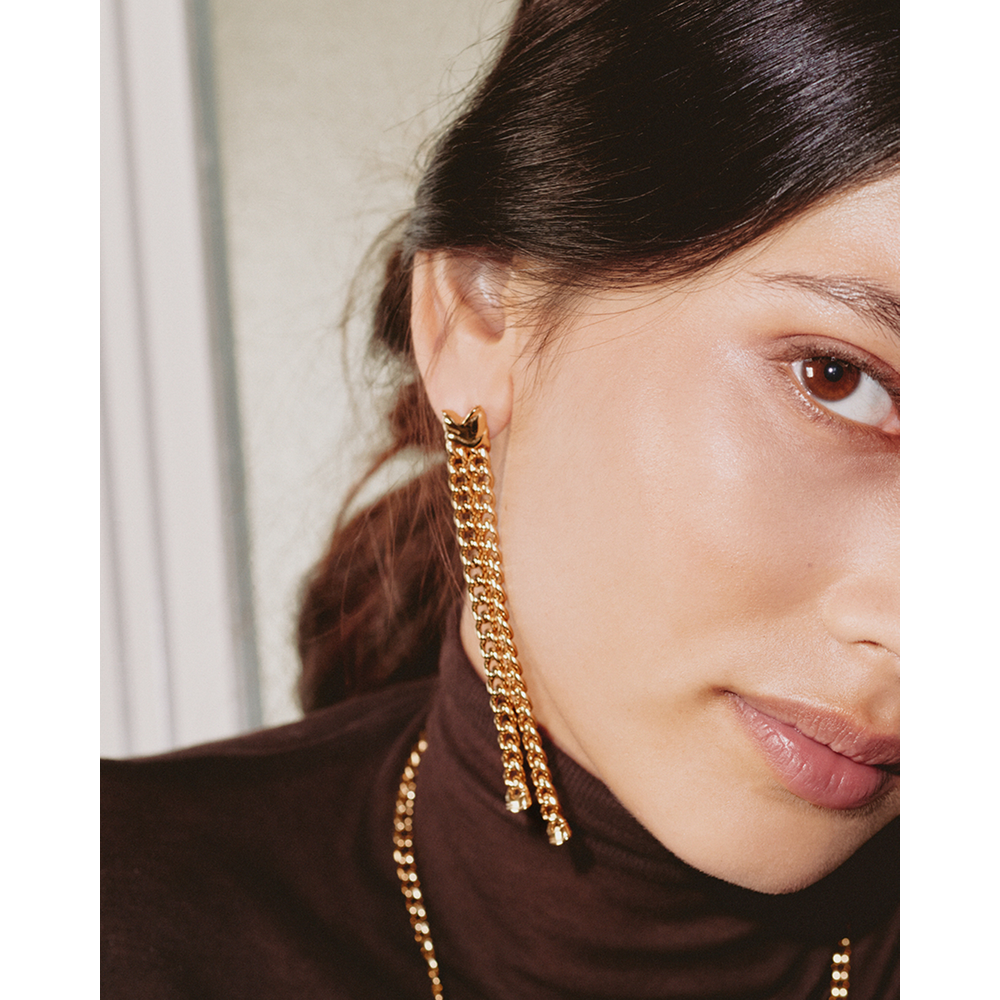 Melted Earrings Gold