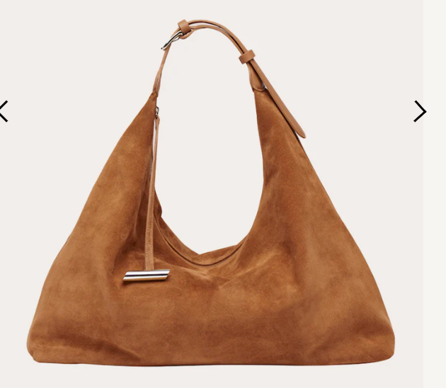 Pillow Hobo Suede Rhum