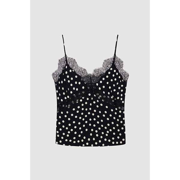 Amelie Camisole Black White Dot