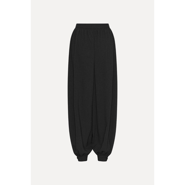 Balloon Pleated Pants Black