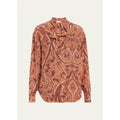 Lise LS SIlk Blouse Rosette
