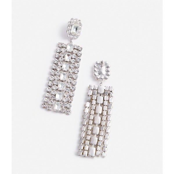 Multi Crystal Droplet Earrings