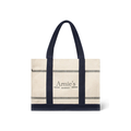 Riviera Market Bag Natural/Dk Navy