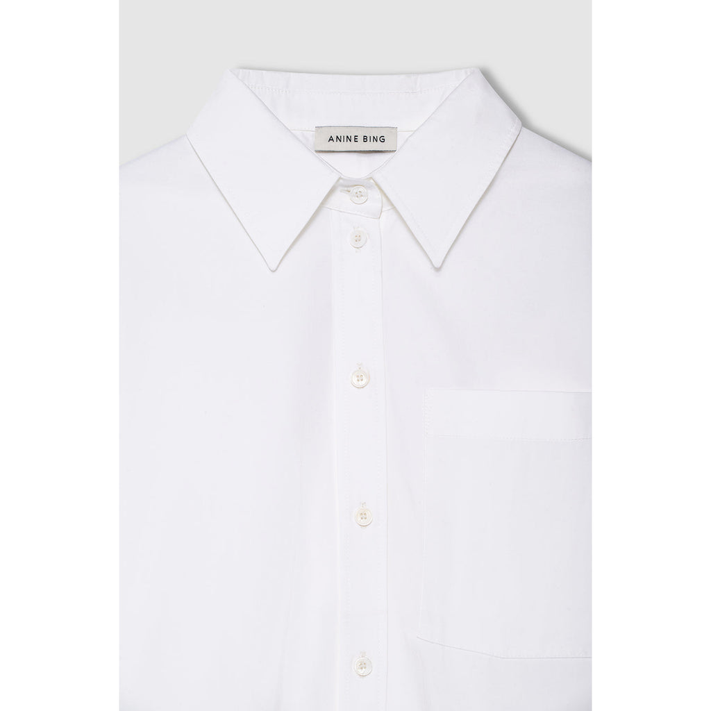 Scott Cropped Shirt White