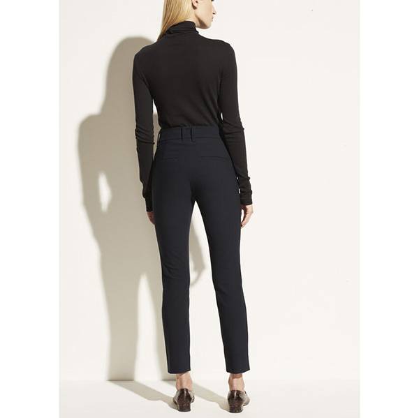High Waist Cigarette Pants Coastal Blue