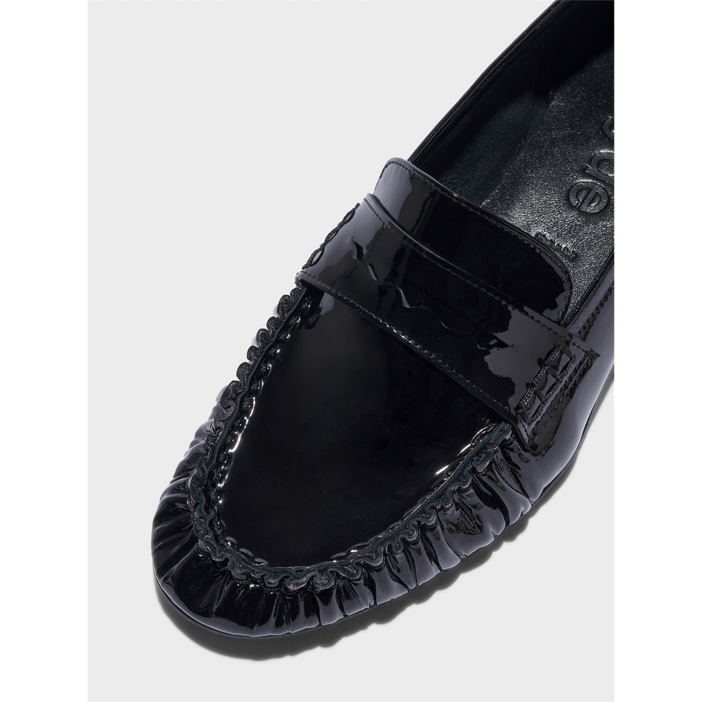 Aldous Patent Leather Loafer Black