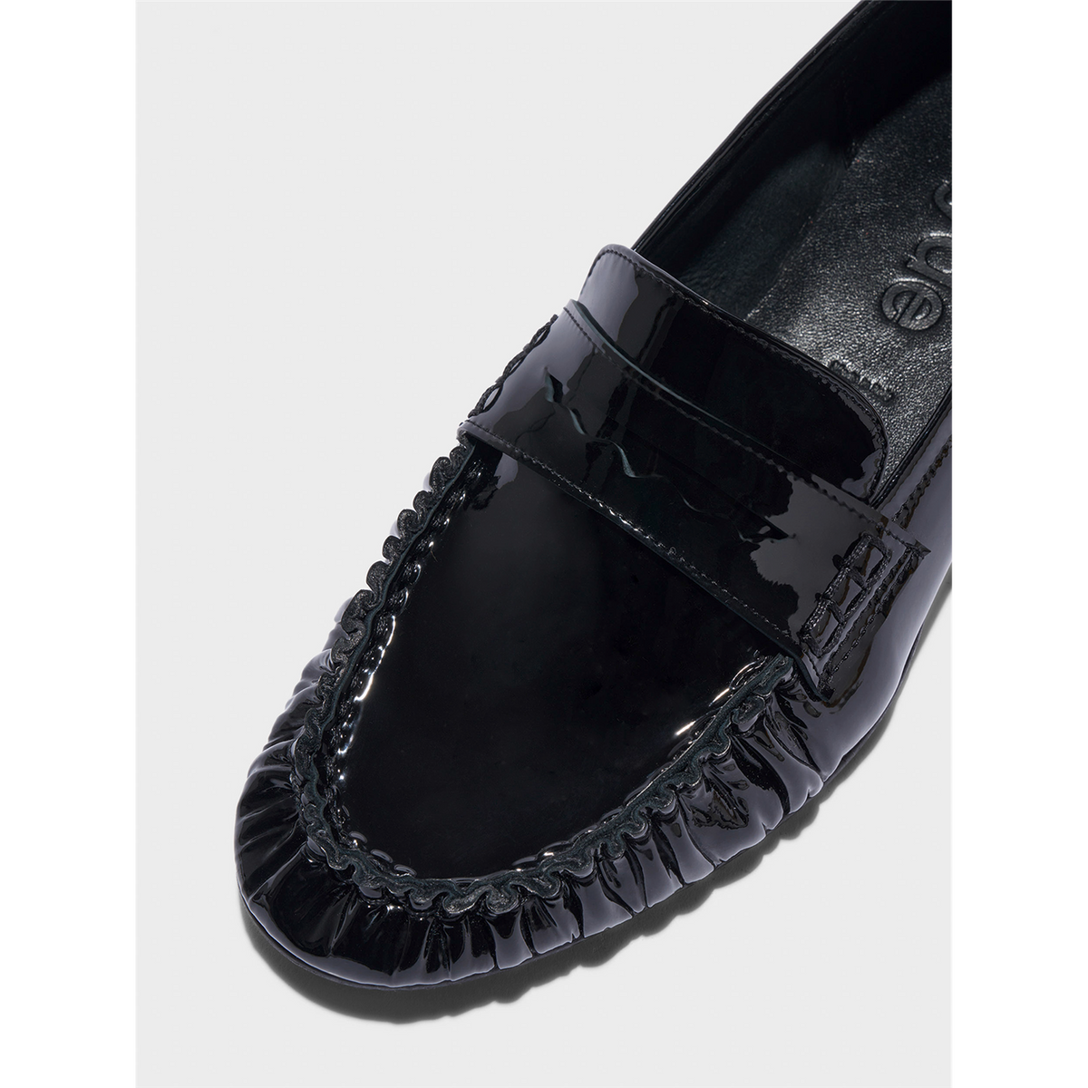Aldous Patent Leather Loafer Black