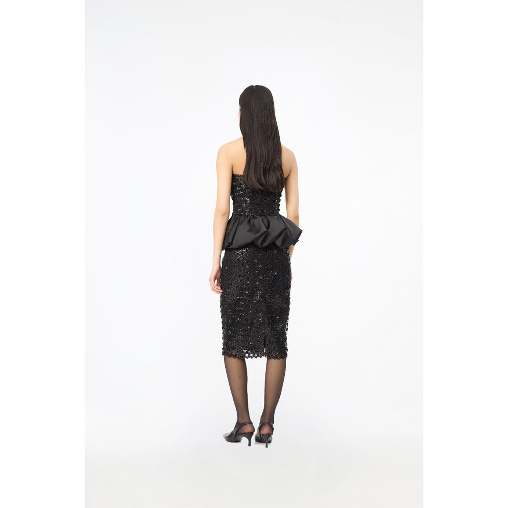 Sequins Midi Skirt Black