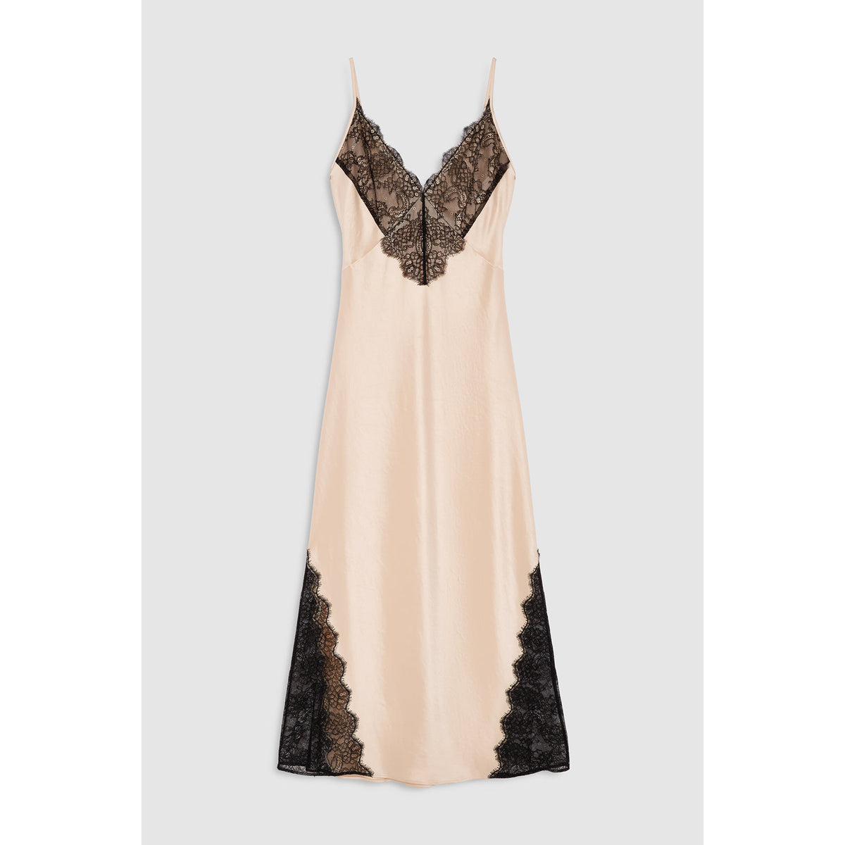 Judy Dress Golden Beige and Black Lace