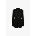 Belted Tailored Jacket Black