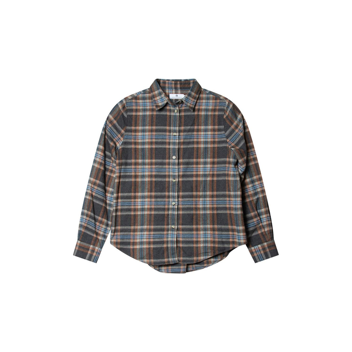 Arc Muted Tartan Shirt Dk Grey