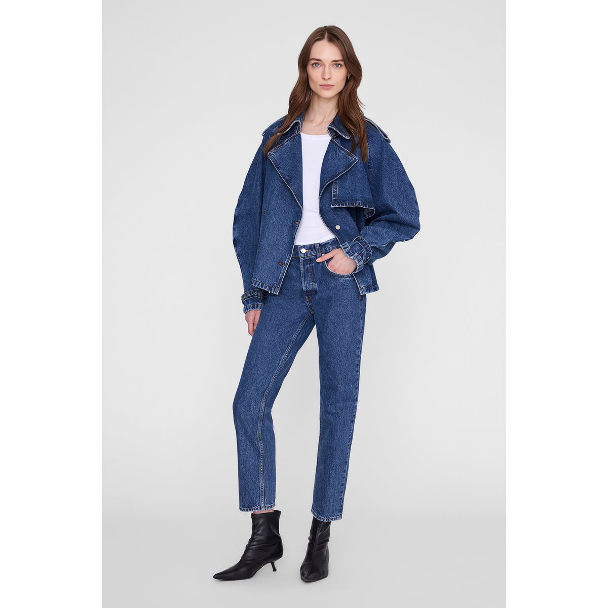 Pascale Trench Clean Indigo