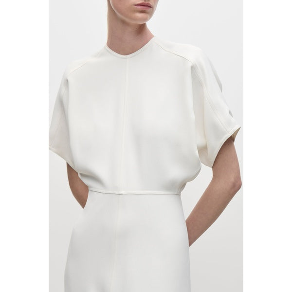 Eleanor Midi Dress Bright Ivory