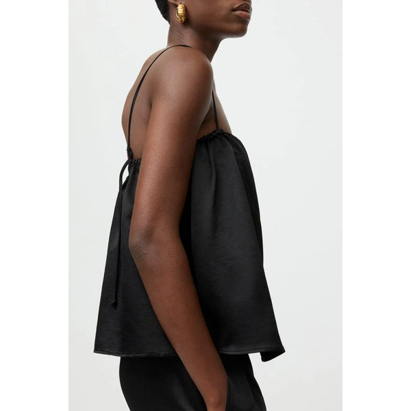 Silk Singlet Black