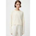 Cashmere Top Feather White