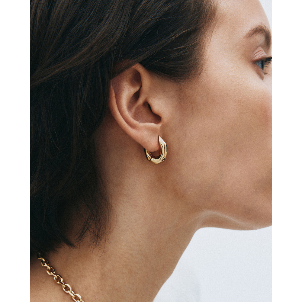 Crystalite Hoops L Gold