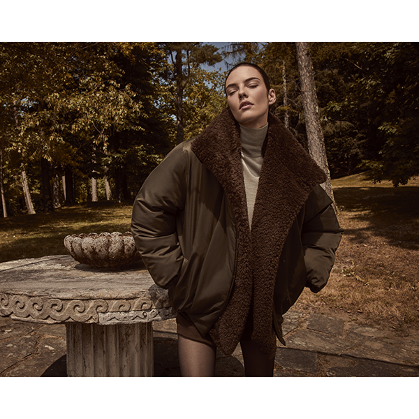 Fur Lined Puffer Dark Moss