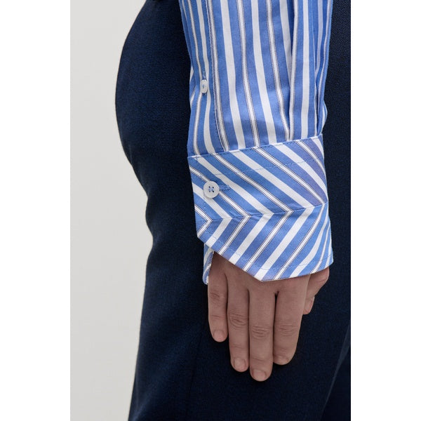 Pocket Detail Shirt Blue/White