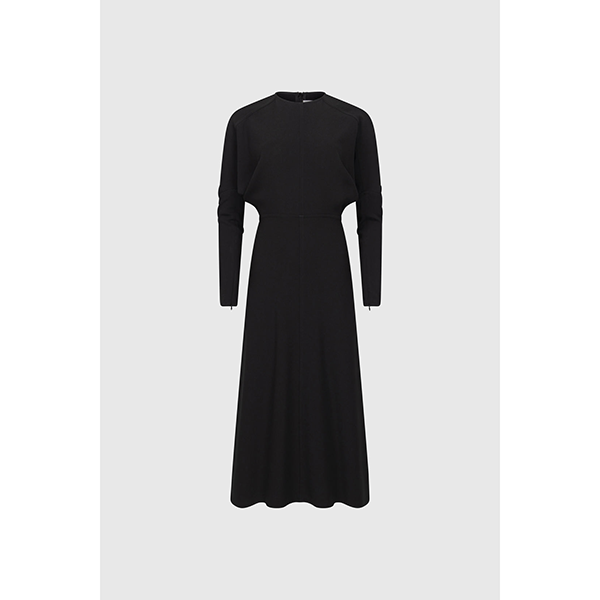 Dolman Midi Dress Black