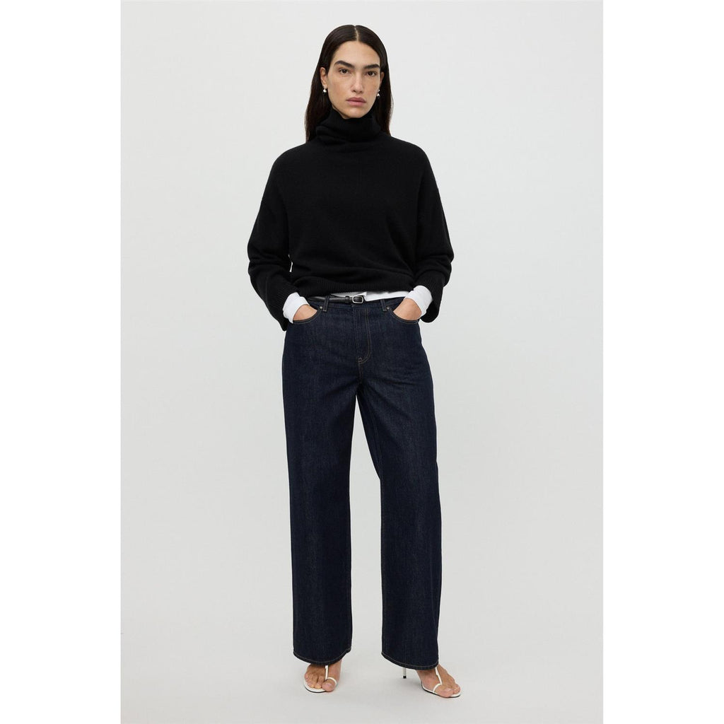 Folded Turtleneck Black