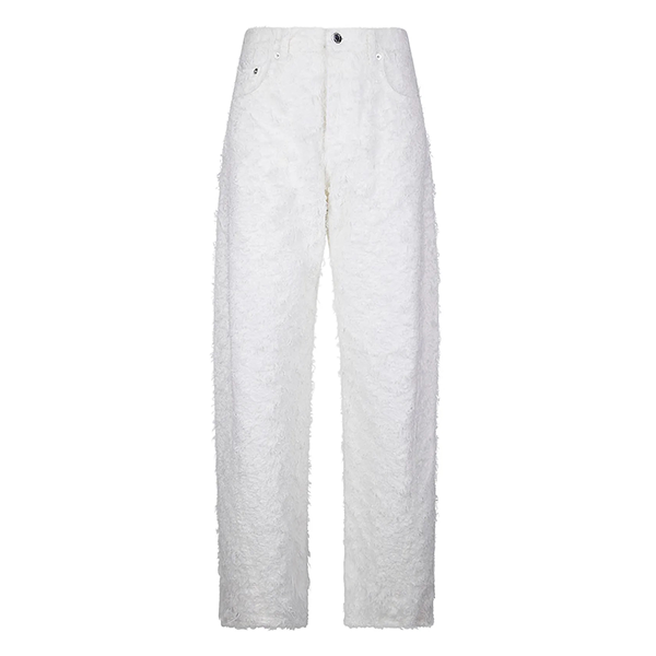 Clyde Double Fur Denim Off White
