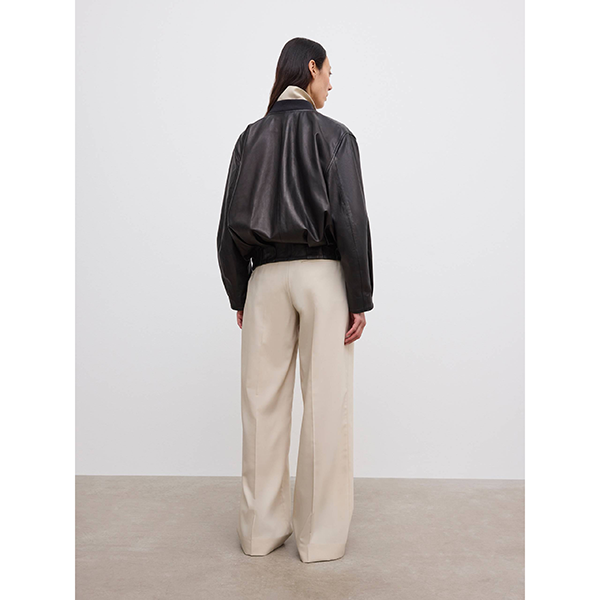 Leather Blouson Black
