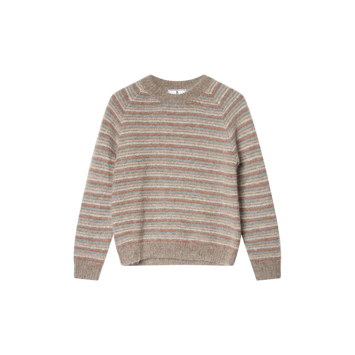 Maddox Stripe Sweater Brown Melange Combo