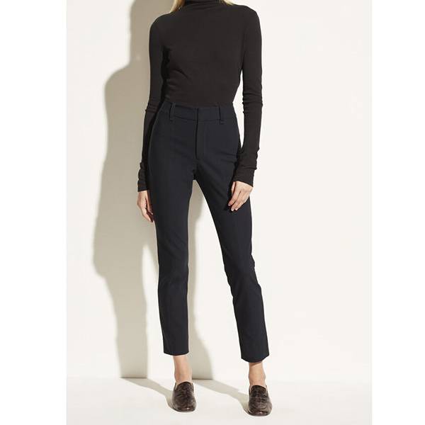 High Waist Cigarette Pants Coastal Blue