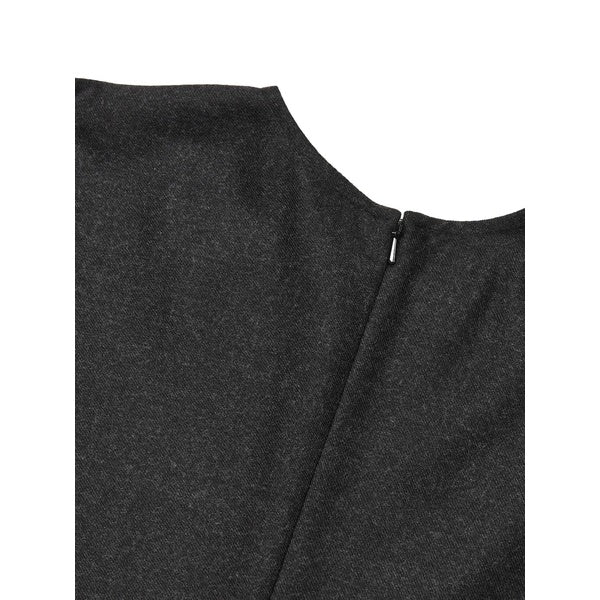 Dolman Midi Dress Dark Grey Melange