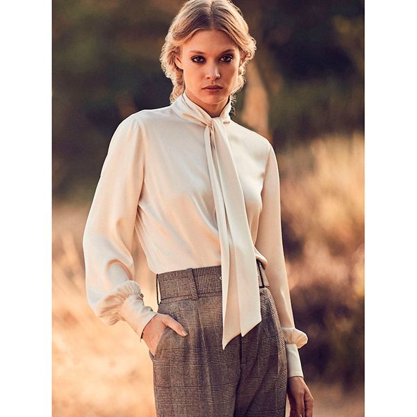 Selma Bowtie Blouse Pink